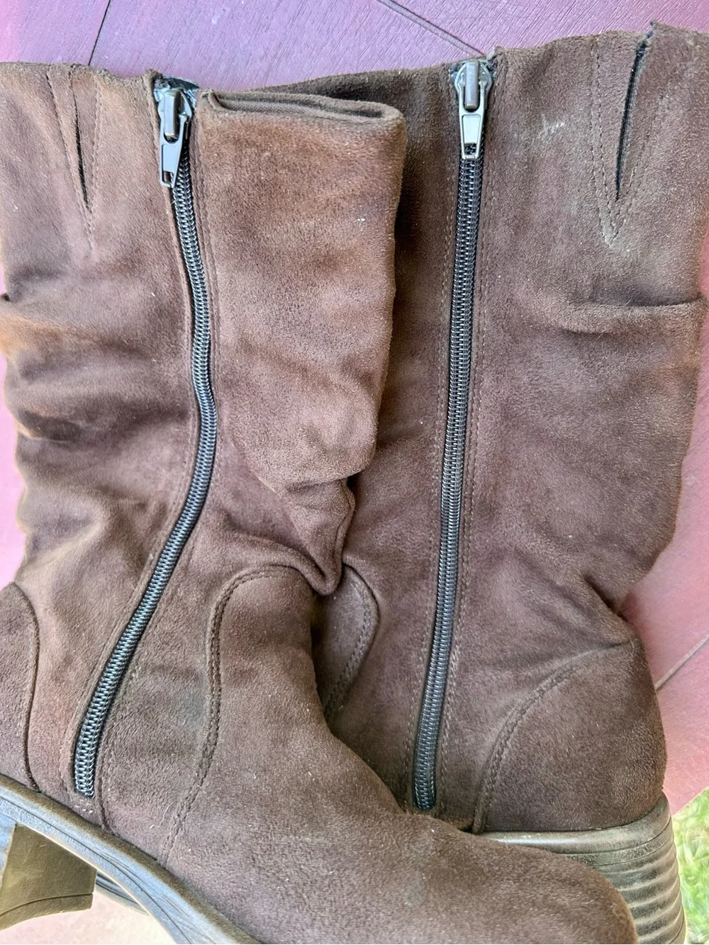 Steve Madden Brown Suede Slouch Boots